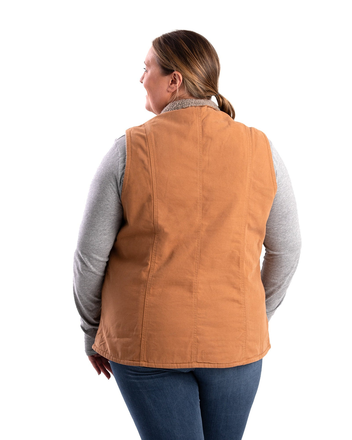 Berne Women's Sherpa-Lined Softstone Duck Vest