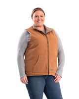 Berne Women's Sherpa-Lined Softstone Duck Vest