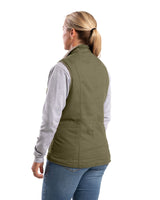 Berne Women's Sherpa-Lined Softstone Duck Vest