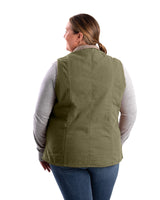 Berne Women's Sherpa-Lined Softstone Duck Vest