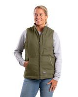 Berne Women's Sherpa-Lined Softstone Duck Vest