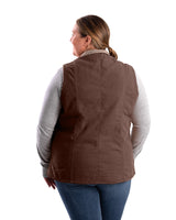 Berne Women's Sherpa-Lined Softstone Duck Vest