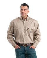 Berne Flame Resistant Button Down Long Sleeve Work Shirt