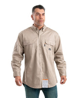 Berne Flame Resistant Button Down Long Sleeve Work Shirt