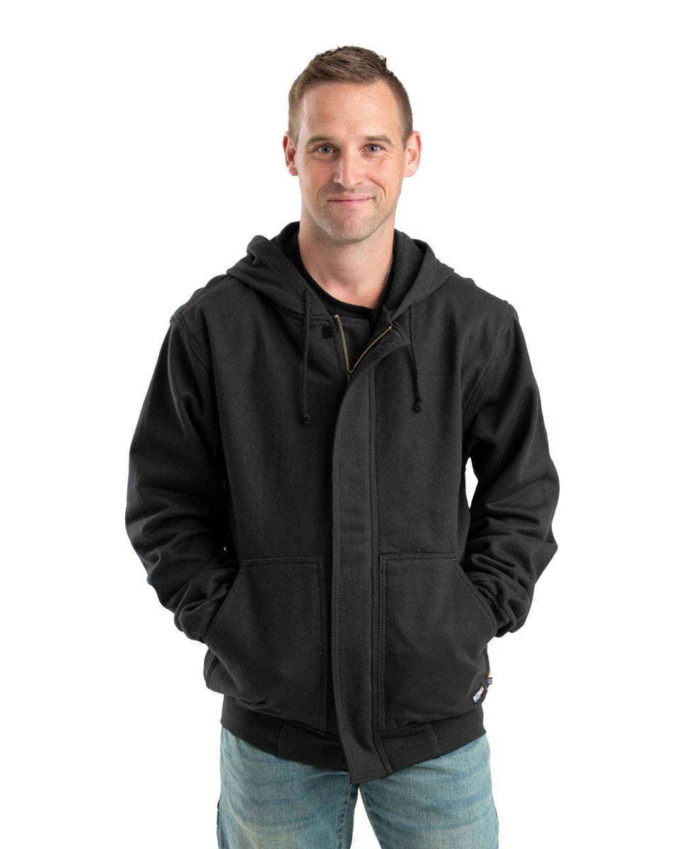 Berne Flame Resistant Zippered Front NFPA 2112 Hooded Sweatshirt