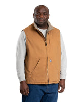 Berne Heartland Sherpa-Lined Washed Duck Vest