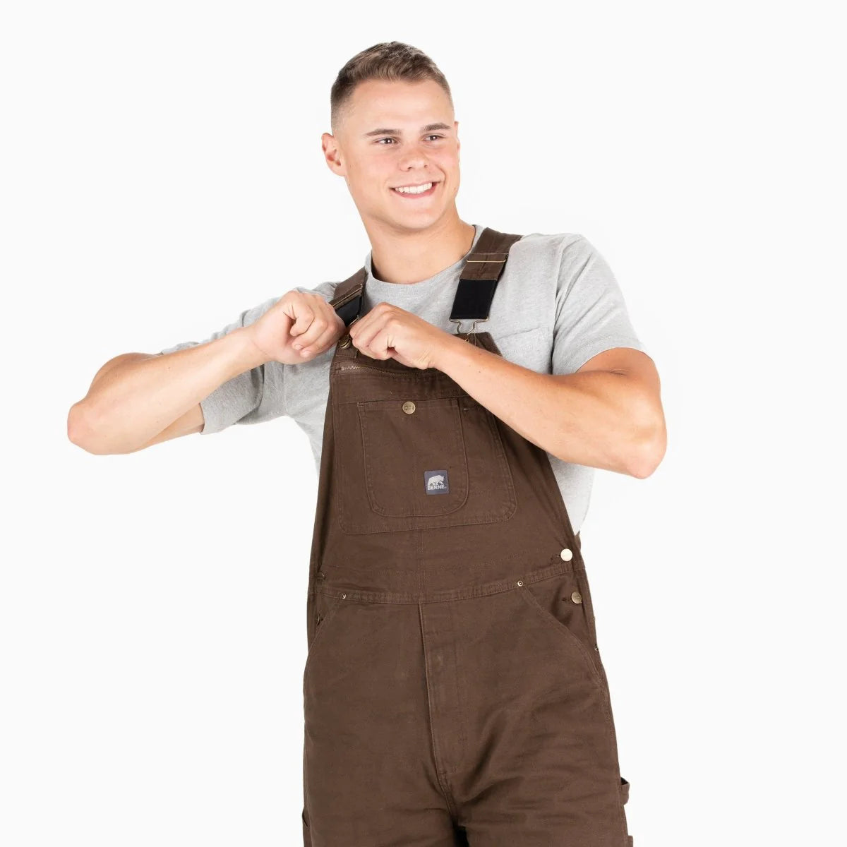 Berne Heartland Unlined Washed Duck Bib Overall