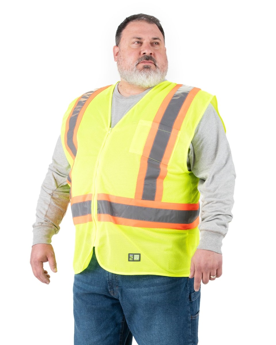 Berne Hi Vis Class 2 Multi-Color Mesh Vest