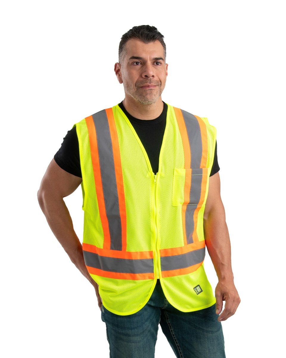 Berne Hi Vis Class 2 Multi-Color Mesh Vest