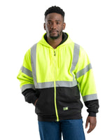 Berne Hi Vis Class 3 Color Block Hooded Sweatshirt