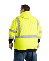 Berne Hi Vis Class 3 Color Block Hooded Sweatshirt