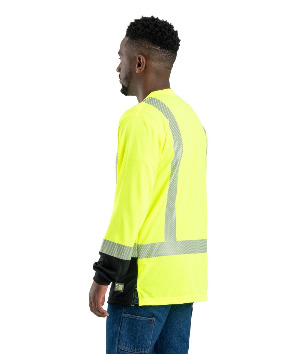 Berne Hi Vis Class 3 Color Block Long Sleeve T-Shirt