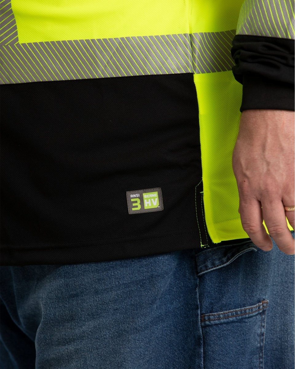 Berne Hi Vis Class 3 Color Block Long Sleeve T-Shirt