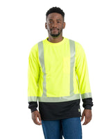 Berne Hi Vis Class 3 Color Block Long Sleeve T-Shirt