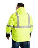 Berne Hi Vis Class 3 Hooded Softshell Jacket