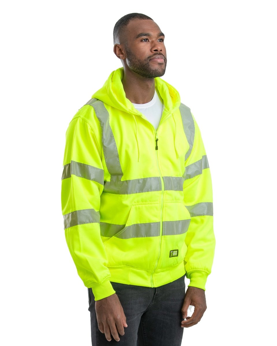 Berne Hi Vis Class 3 Thermal-Lined Hooded Sweatshirt