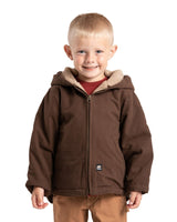 Berne Toddler Boys' Sherpa-Lined Softstone Hooded Coat