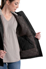 Berne Women's Softstone Micro-Duck Hooded Coat