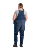 Berne Women's Vintage Washed Flex Denim Bib Overall